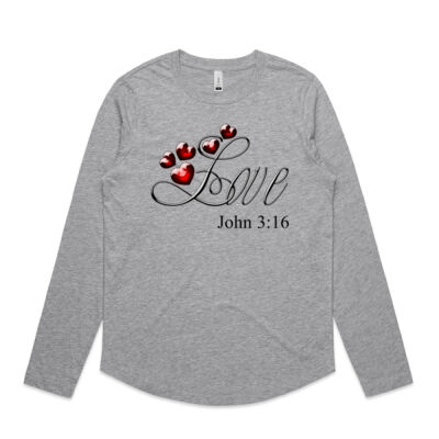 Love John 3:16 Curve Longsleeve  Thumbnail